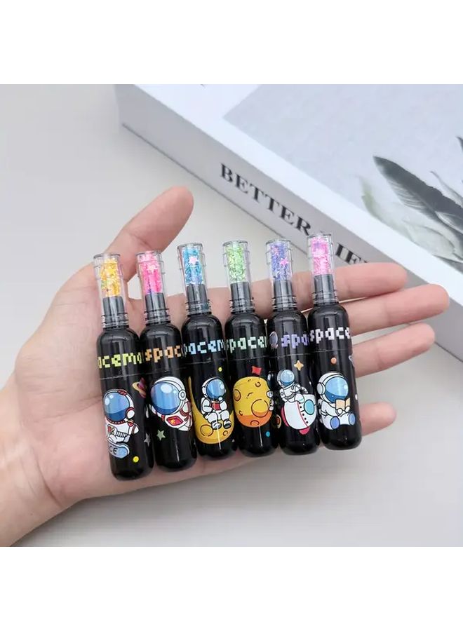 30 Pack Planet Astronut Drift Bottle Fluorescent Highlighters 6 Colors Water Based Ink Markers - Image 4